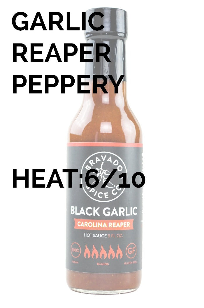 Black Garlic Carolina Reaper Hot Sauce | Bravado Spice Co