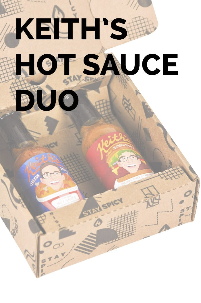 Chicken & Burger Hot Sauce Duo Pack | Keith's