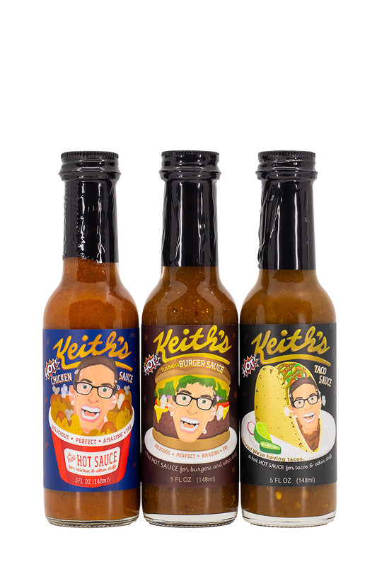 Keith’s Hotter Hot Sauce Trio Pack